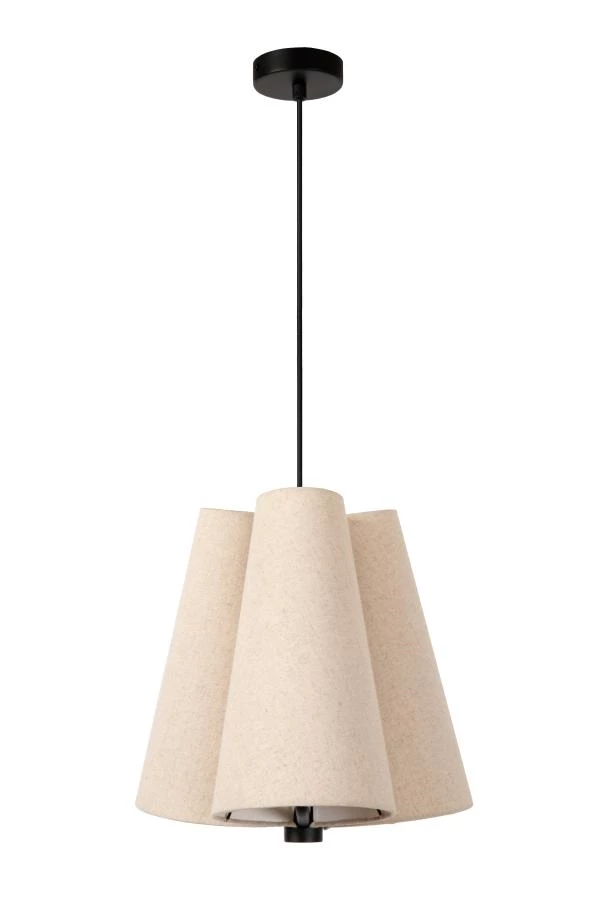 Lucide GREGORY - Pendant light - Ø 34,3 cm - 3xE27 - Cream - turned off